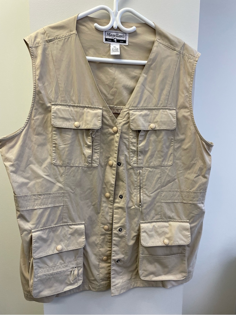 Magellan Outdoors Khaki Travel Vest